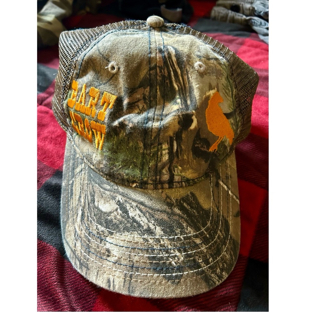 Bart Crow Mesh Snap Back Cap with Embroidered Crow Design
